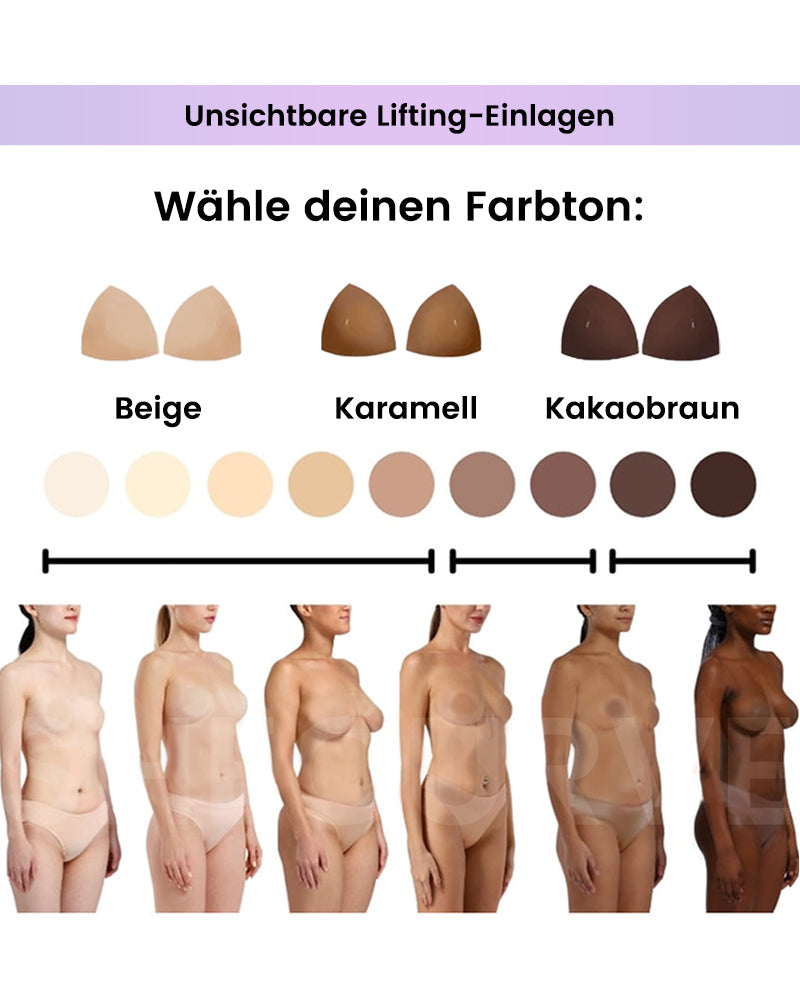 Doppelseitige Klebe-Lift-Pads für unsichtbaren Halt (2 Paar)