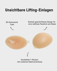 Selbstklebender Silikon-BH mit Frontverschluss – Unsichtbar (2 Paar)