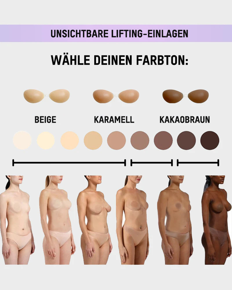Selbstklebender Silikon-BH mit Frontverschluss – Unsichtbar (2 Paar)
