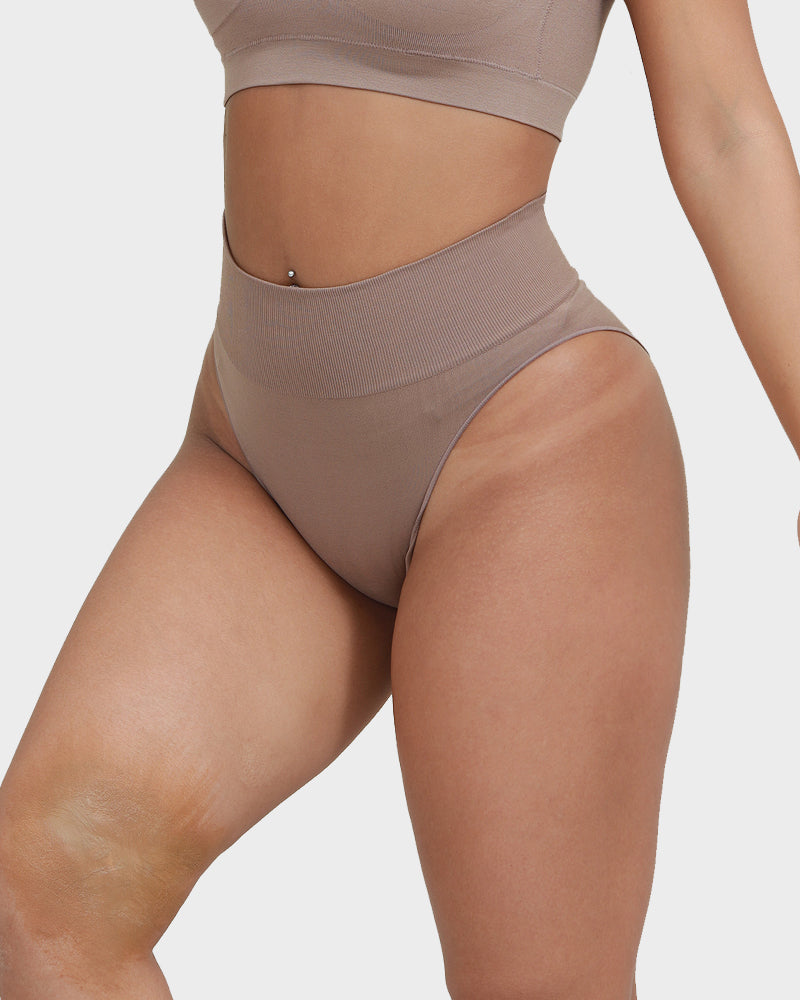 Nahtlose High-Waist-Slips mit Bauchkontrolle (3er-Pack)