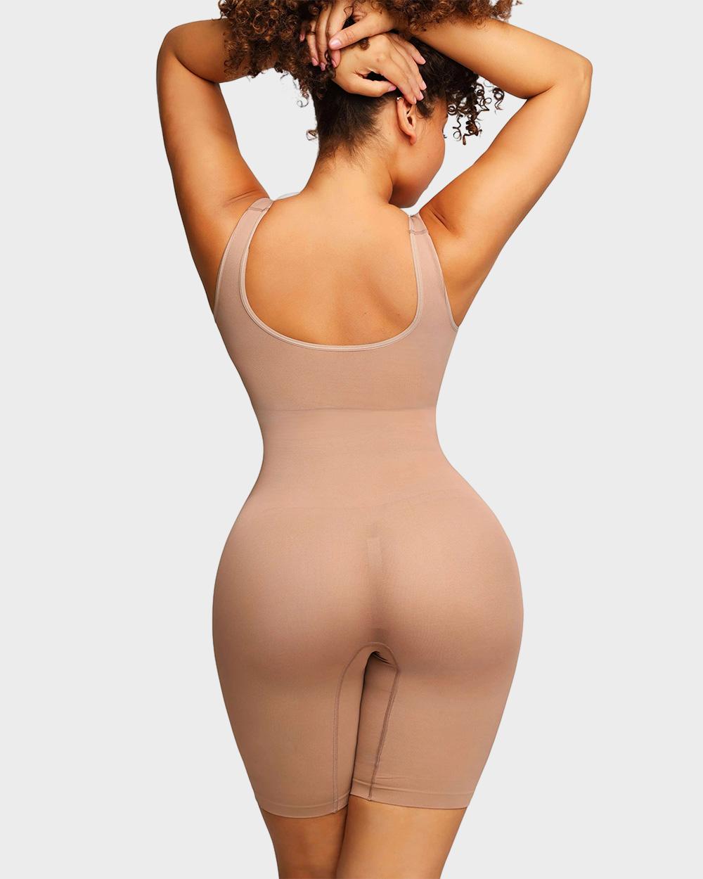 Nahtloser Shaping-Body mit mittellangem Bein