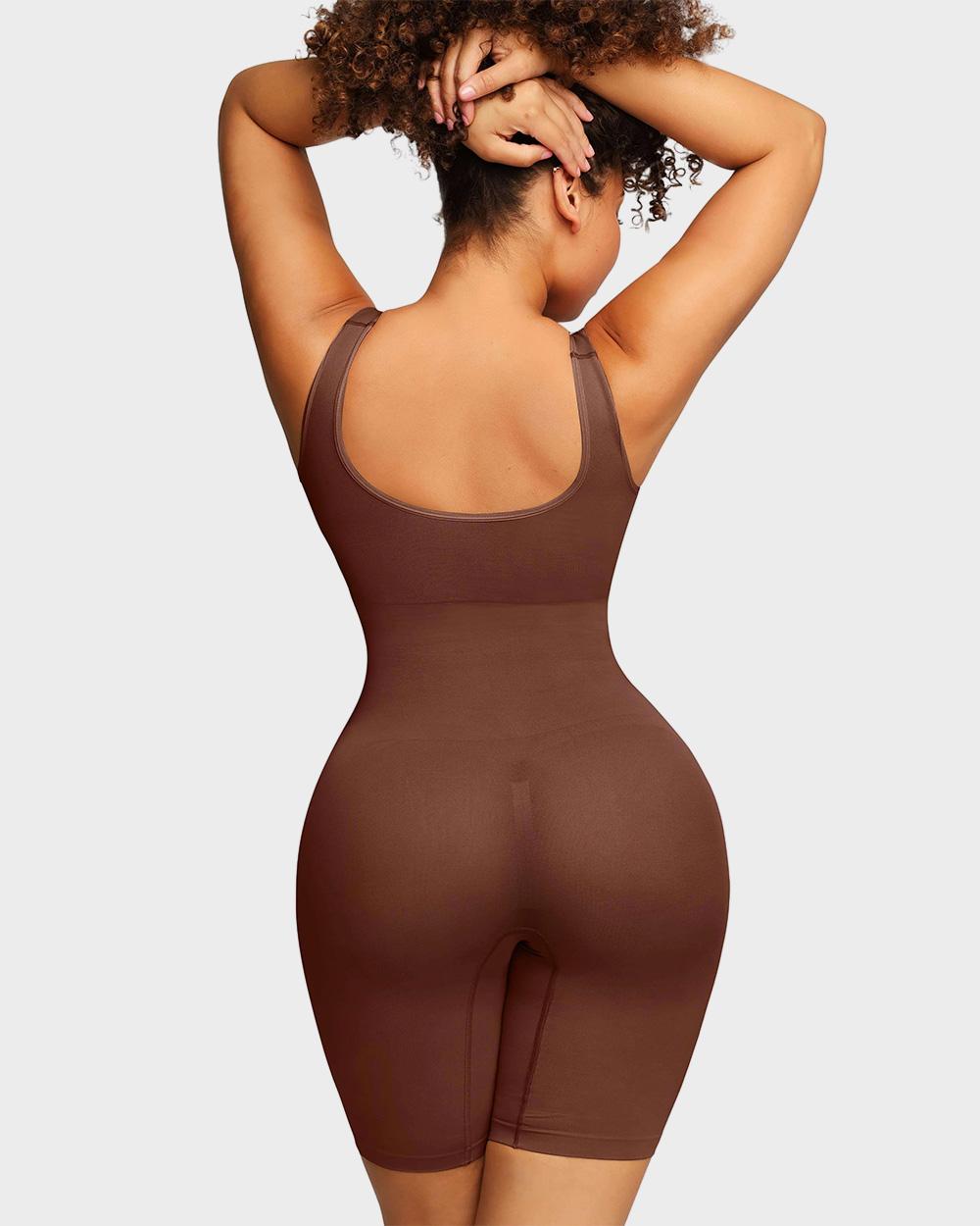 Nahtloser Shaping-Body mit mittellangem Bein