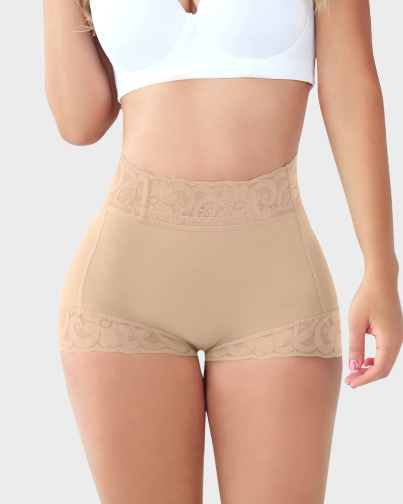 Nahtlose High-Waist Shorts mit Po-Lifting-Effekt