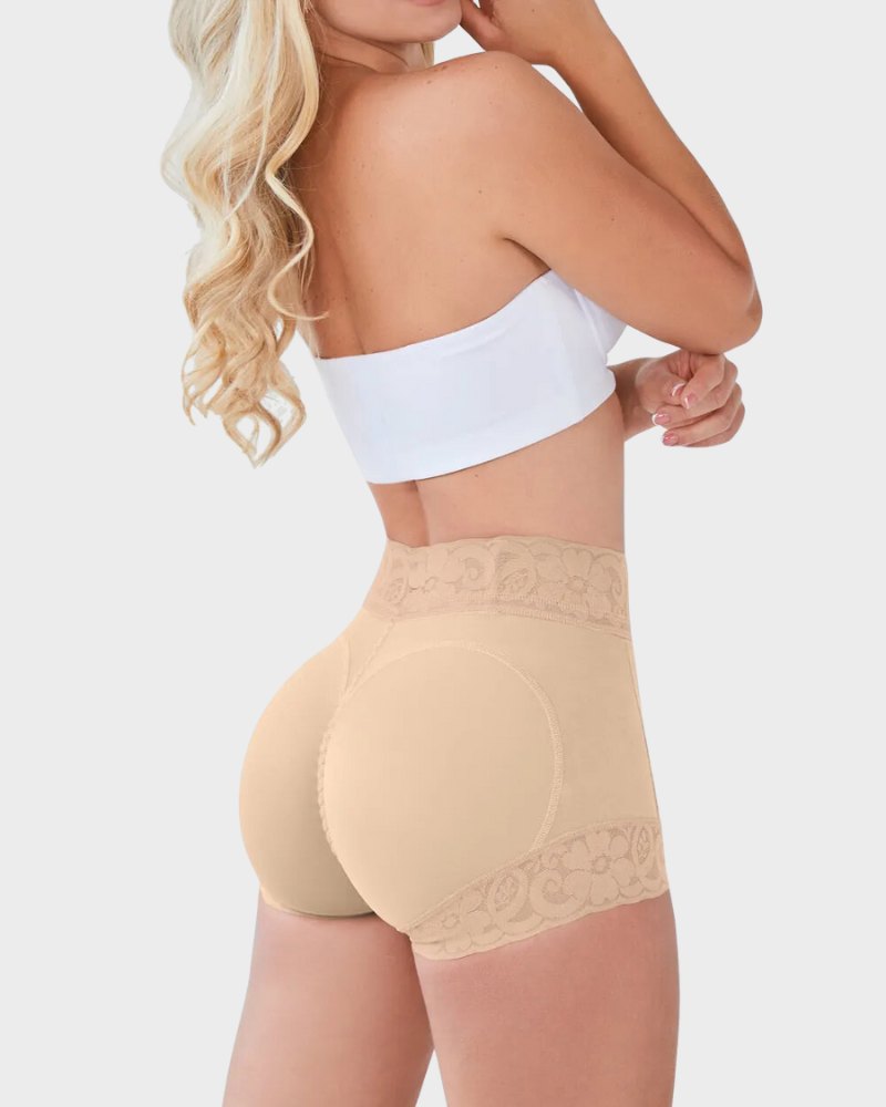 Nahtlose High-Waist Shorts mit Po-Lifting-Effekt