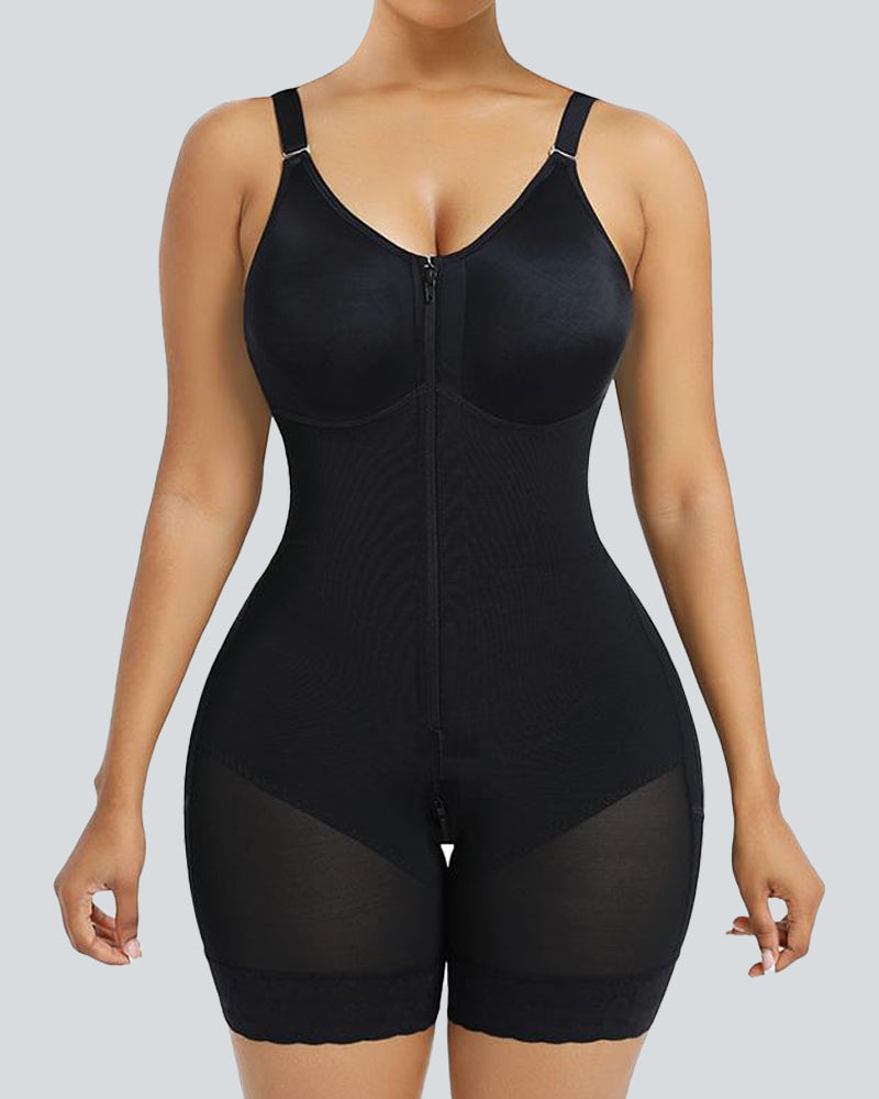 Shaping-Body mit Po-Lift und Schritt-Reißverschluss – Kolumbianischer Stil
